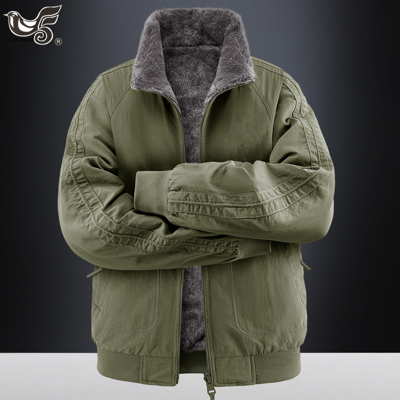 Varsity Jacket Wool - معاطف رجالية سميكة ودافئة قابلة للارتداء