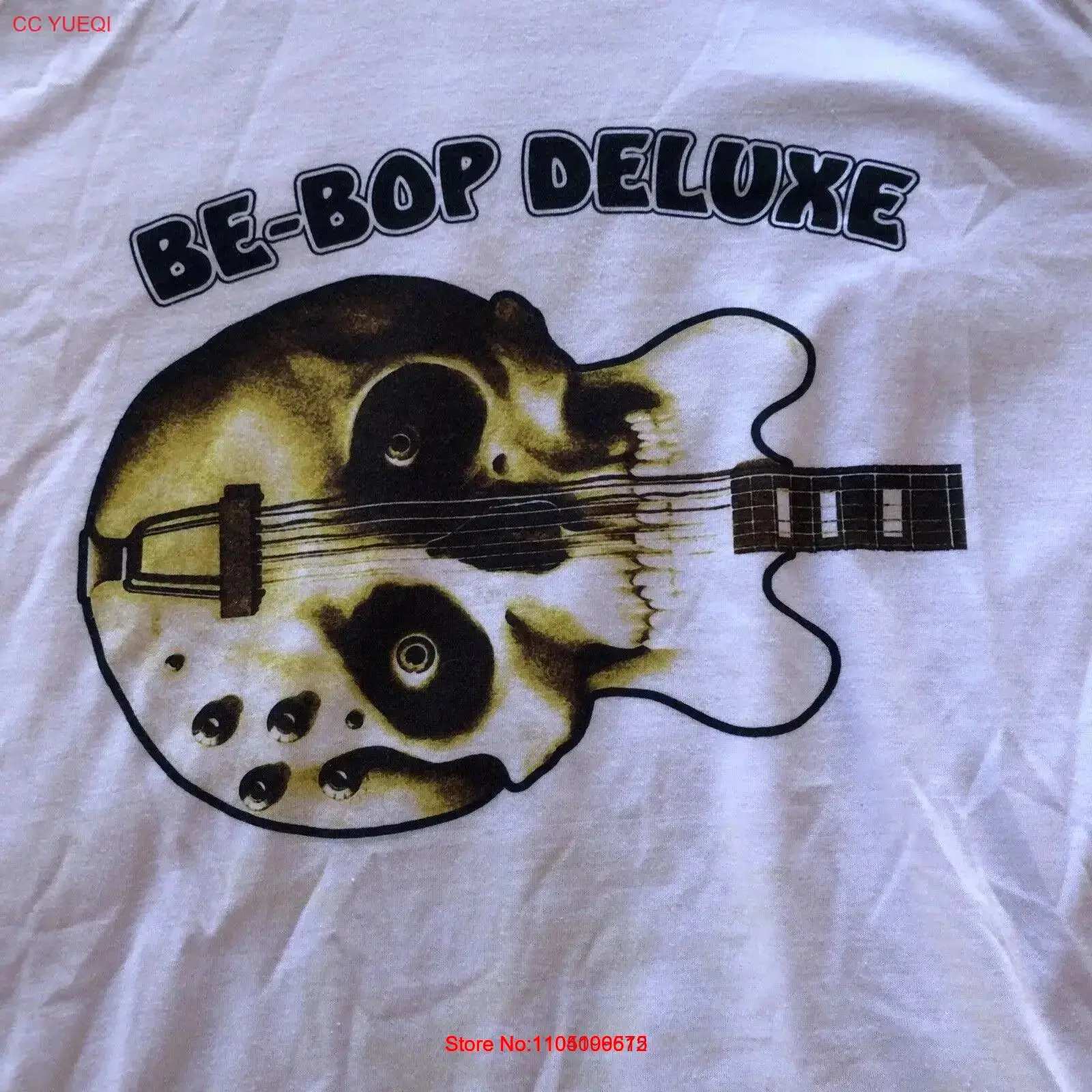 Vintage Fashion Victim - تي شيرت Be Bop Deluxe أبيض