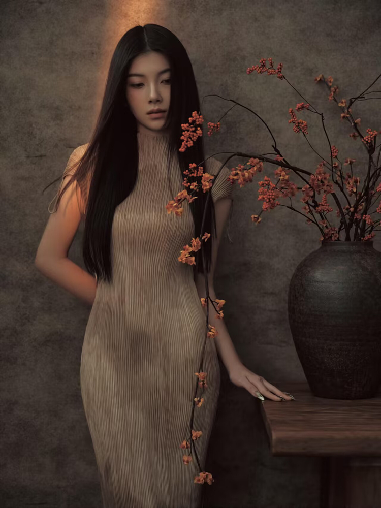 Vintage Fashion Photography - جديد 2026: تصميم فني صيني لتصوير