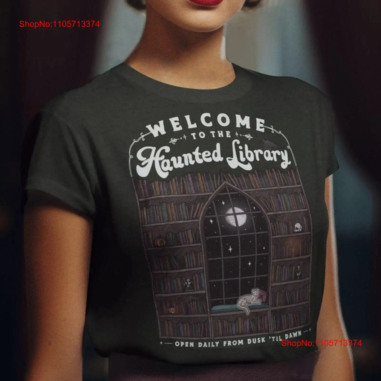 تي شيرت Welcome to the Haunted - مراجعة Vintage Fashion Library وسعره