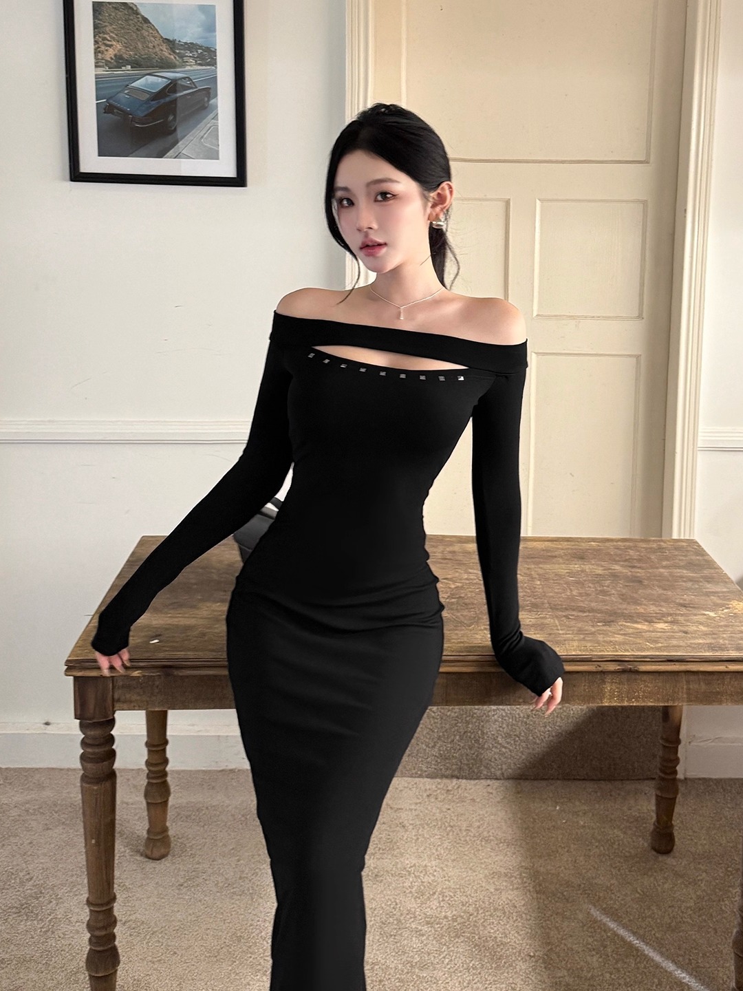 فساتين بودي كون بتصميم الورود، - مراجعة Vintage Fashion Influencer وسعره