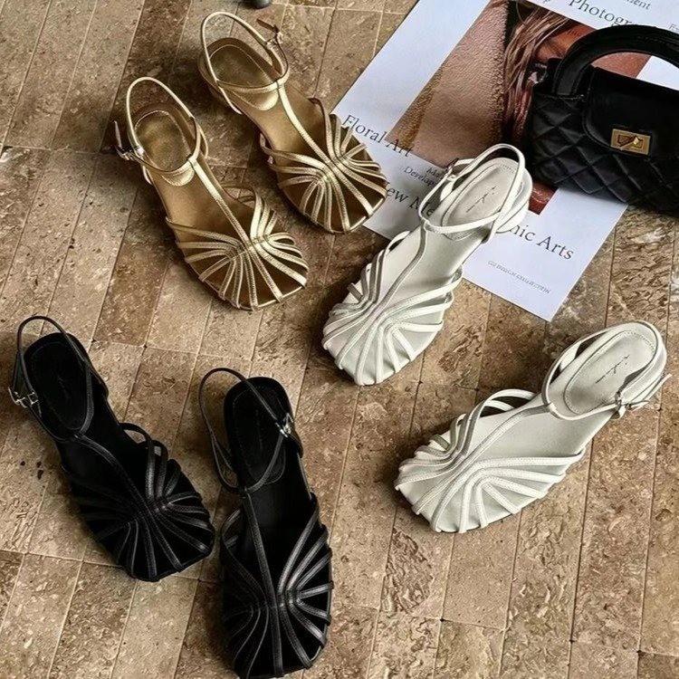 صنادل نسائية بتصميم فرنسي عتيق - مراجعة Vintage Fashion In 2026 وسعره