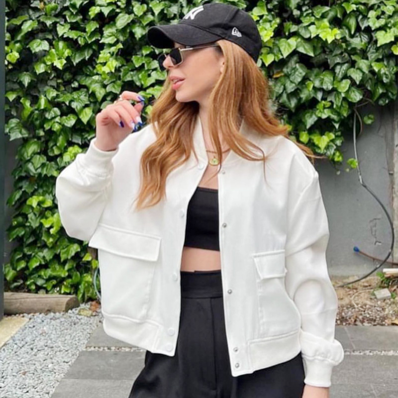 سترة نسائية منفوخة من HXAO ملا - مراجعة Varsity Jacket Wool وسعره