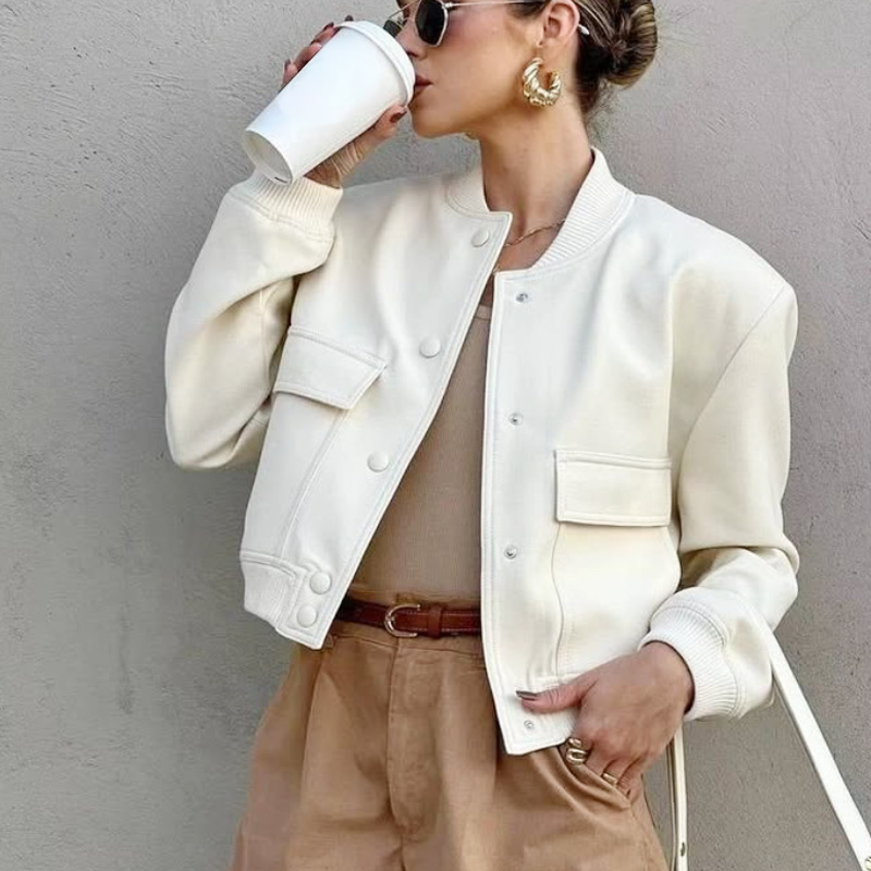سترة نسائية منفوخة من HXAO ملا - مراجعة Varsity Jacket Wool وسعره