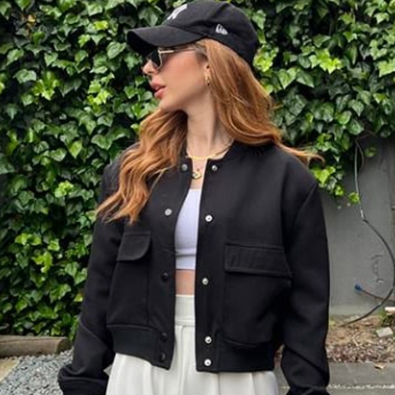 سترة نسائية منفوخة من HXAO ملا - مراجعة Varsity Jacket Wool وسعره