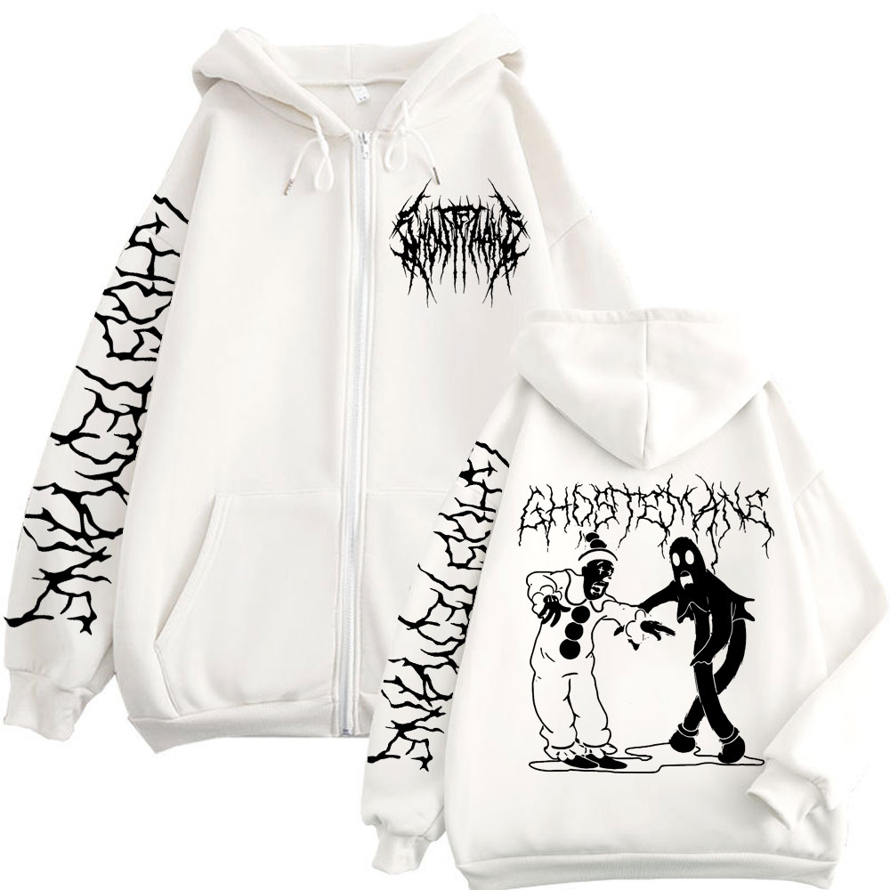 Ghostemane طباعة سستة هوديس ال - مراجعة Vintage Fashion Pop Up وسعره